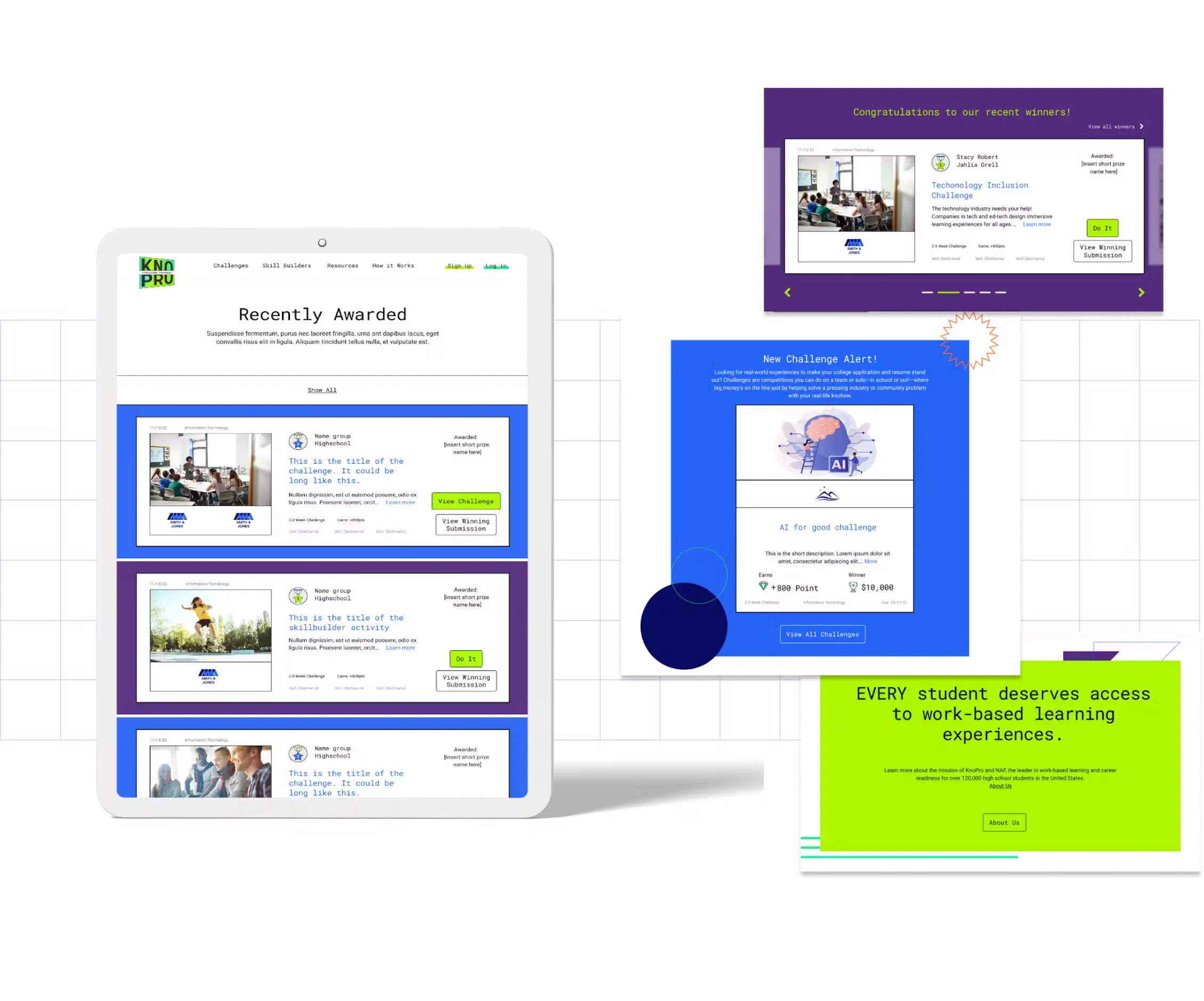 NAF KnoPro site screens