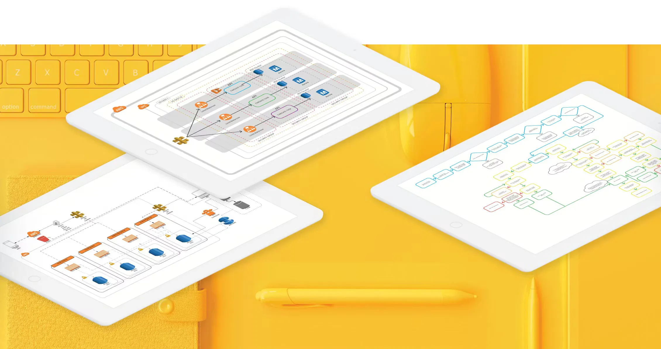 Payomatic screens over three tablets
