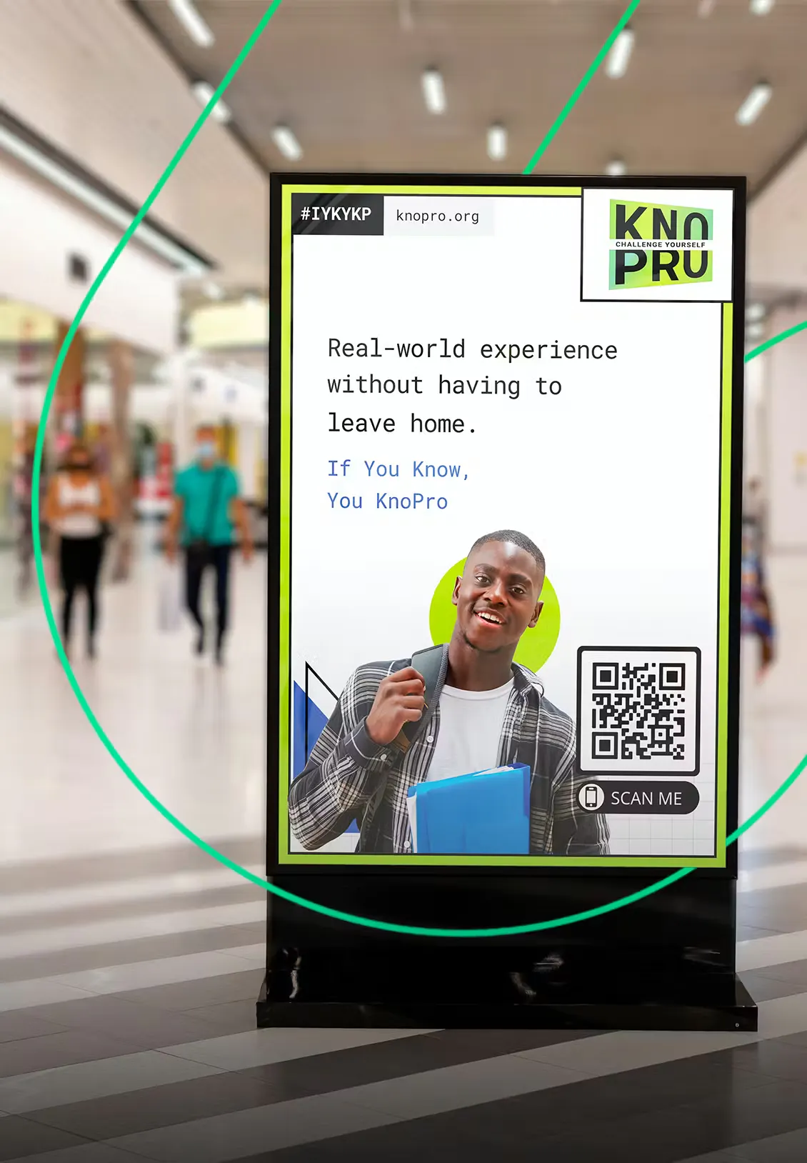 KnoPro marketing in a shopping mall