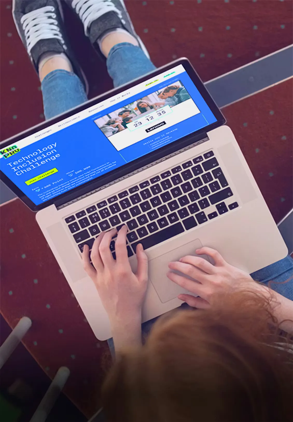 Person using NAF KnoPro site on a laptop