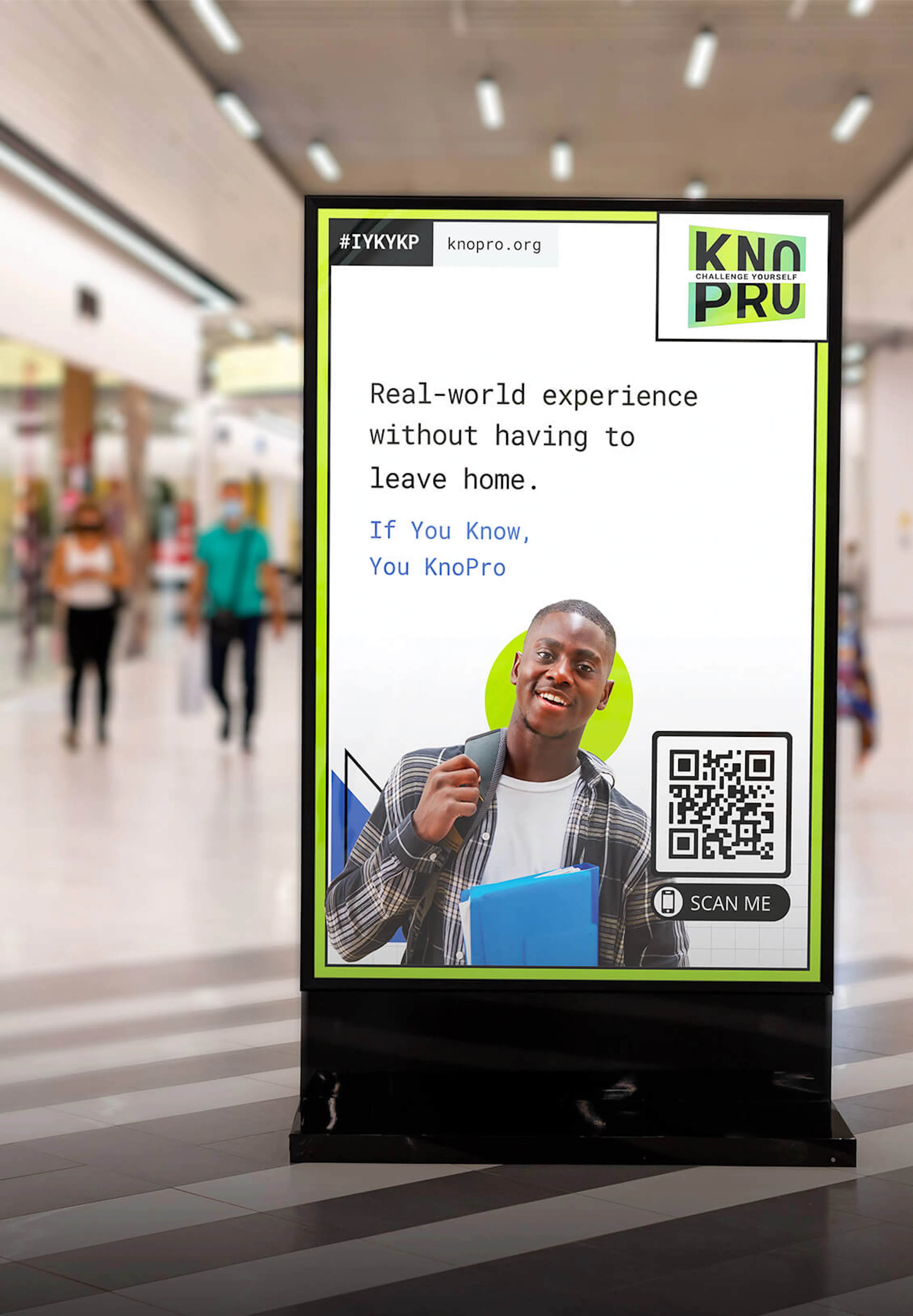 KnoPro marketing in a mall