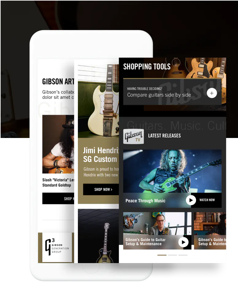 A cellphone with different screens