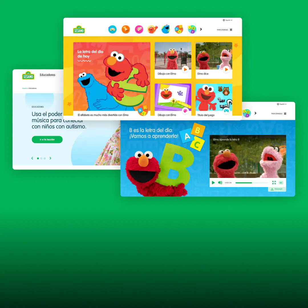 Sesame site screenshot on multiple screen