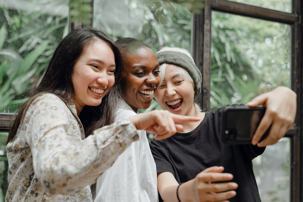 group of girls smiling