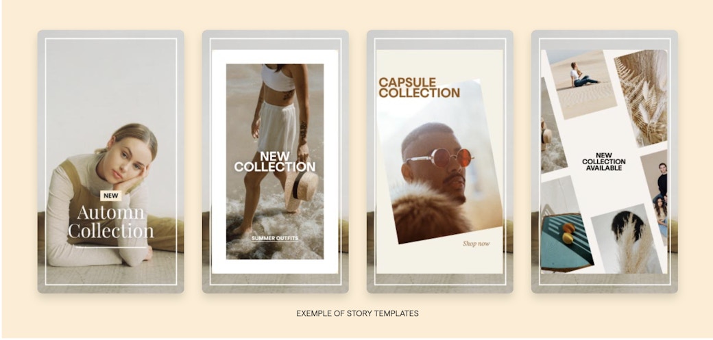 Fashion story templates