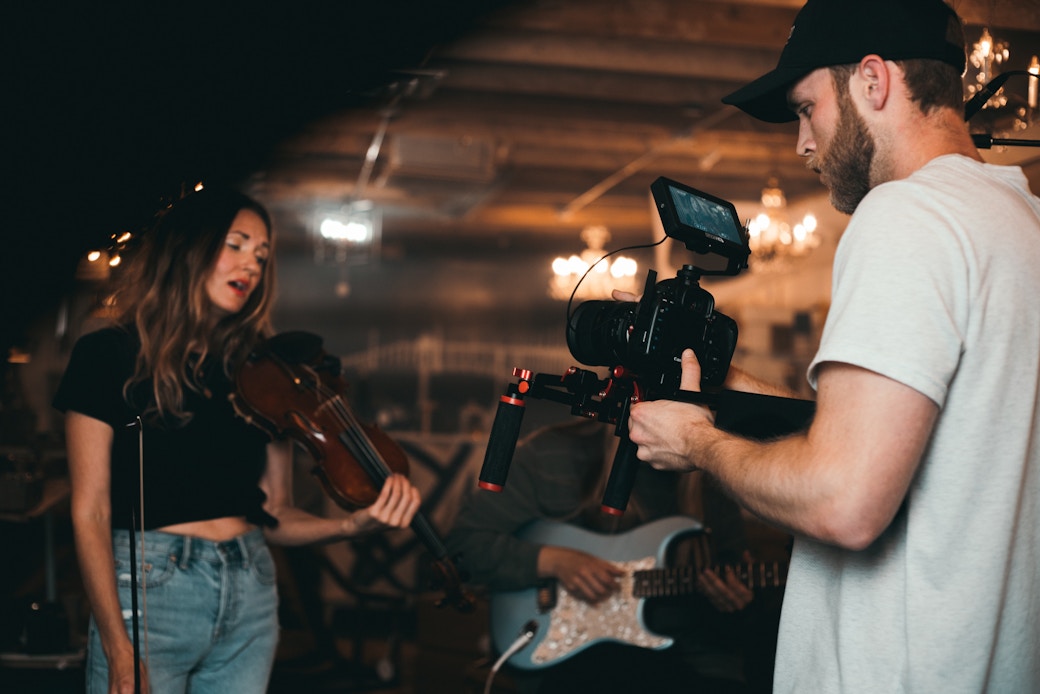 filming music video