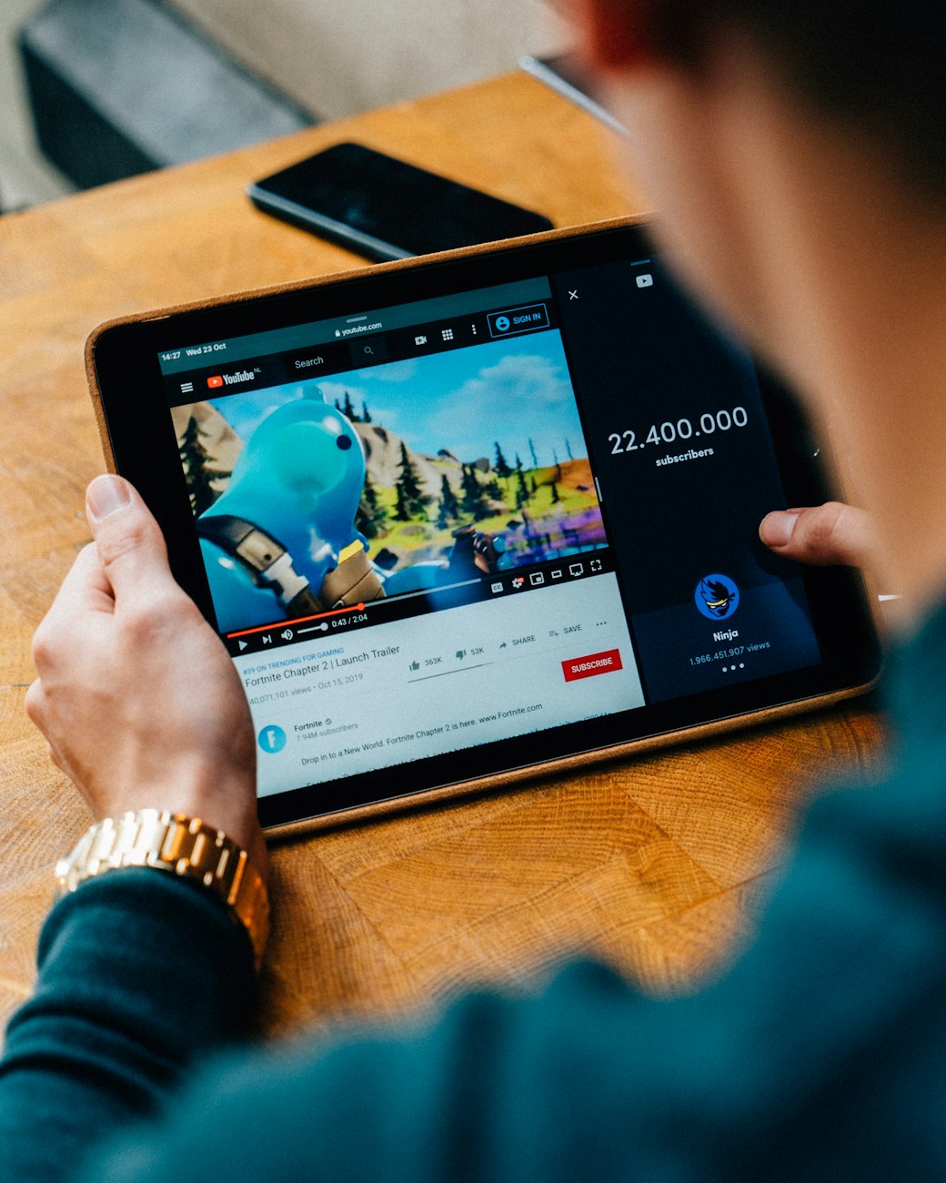 fortnite youtube on ipad