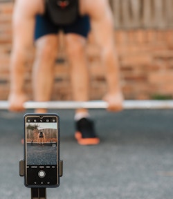 filming fitness content
