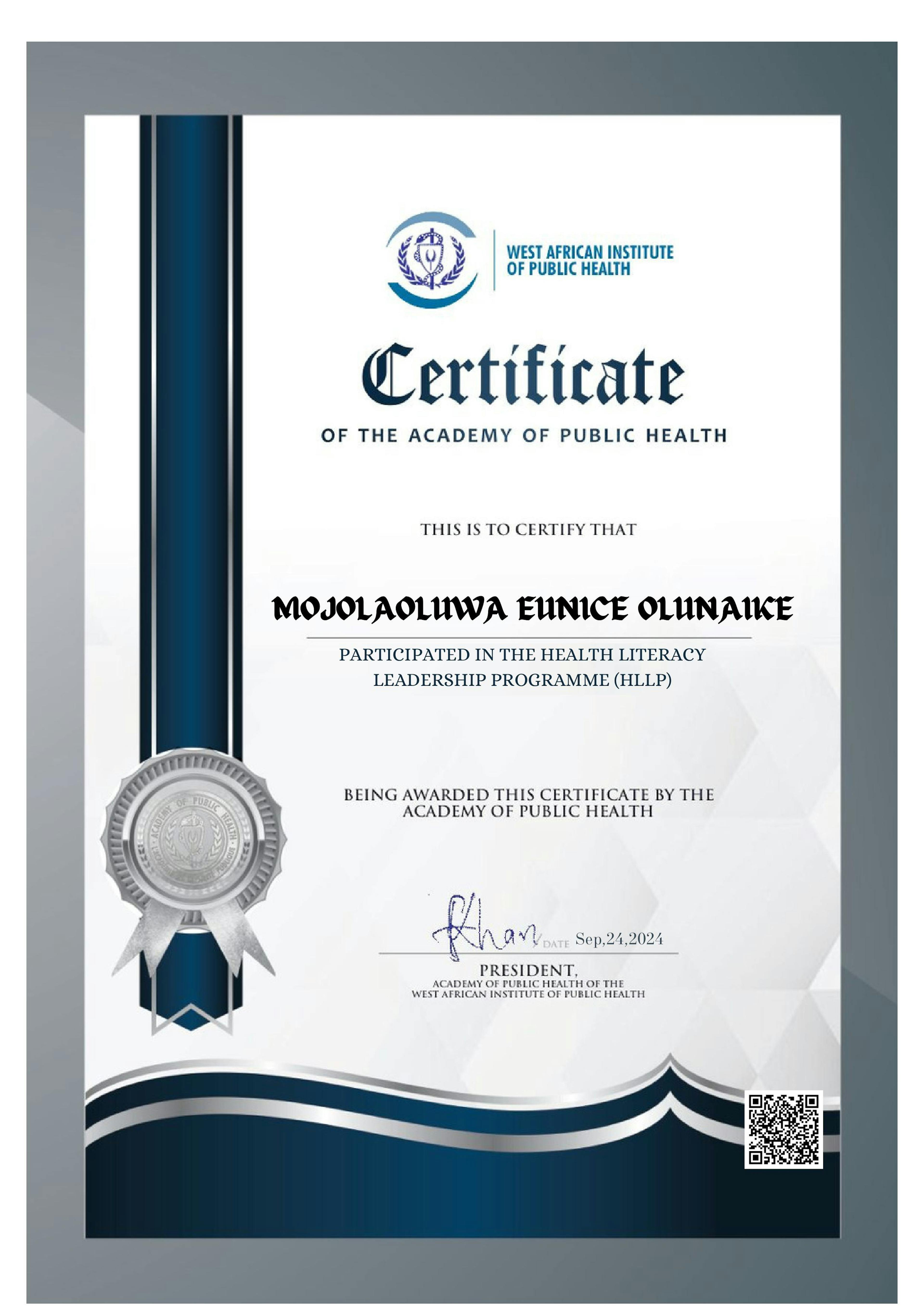 PH certificate