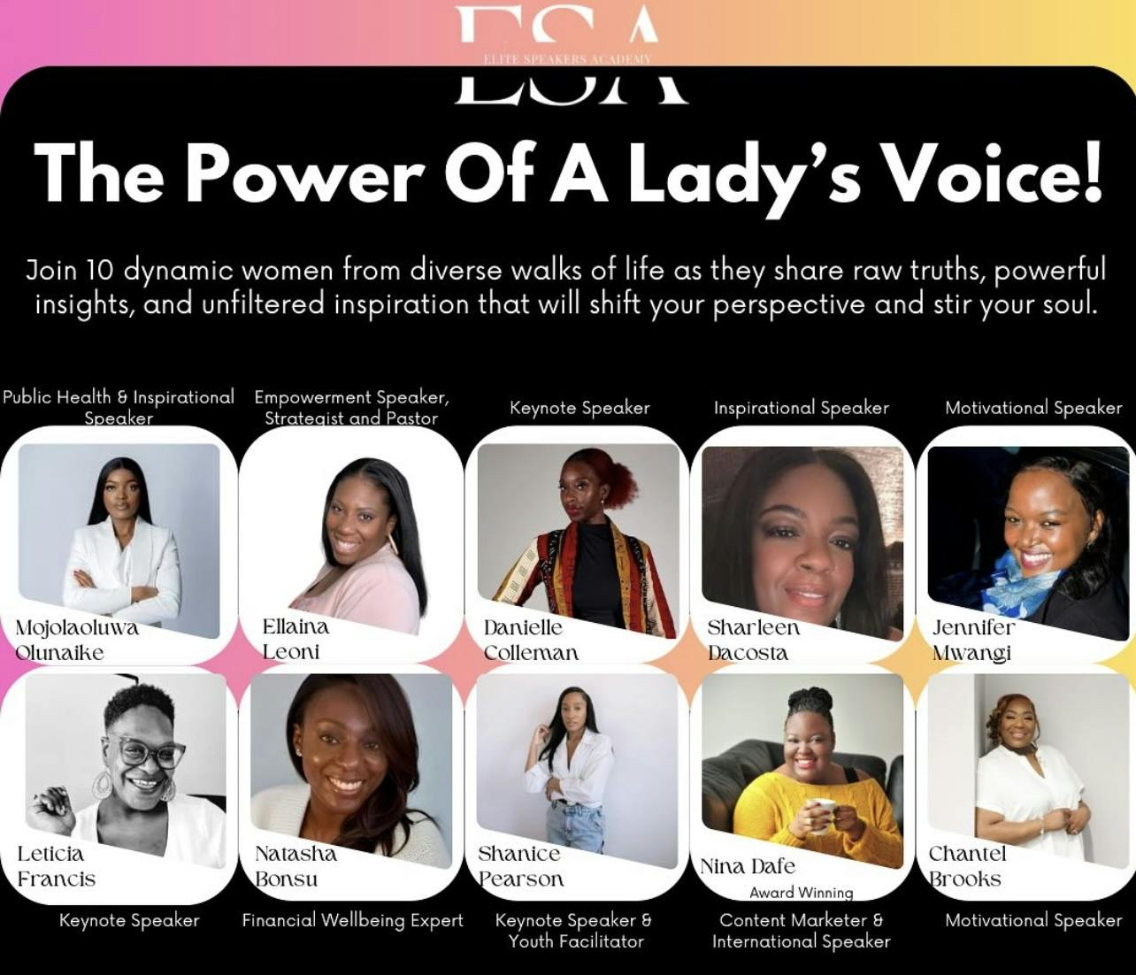 The power of a lady’s voice