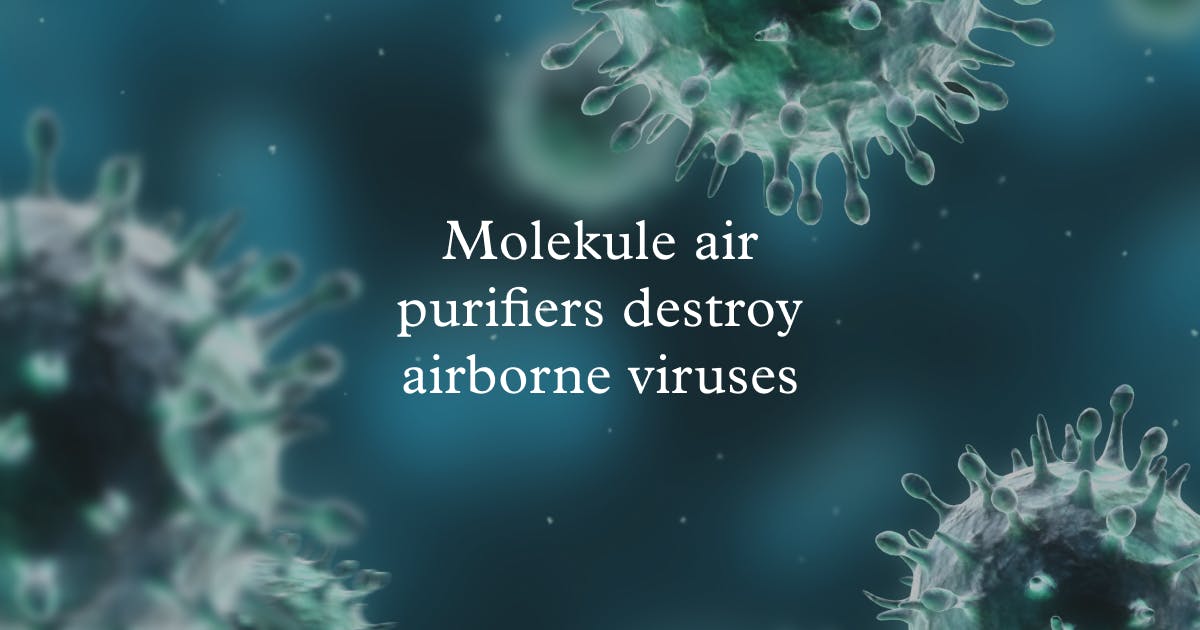 Molekule Air Purifiers Destroy Airborne Viruses & Germs