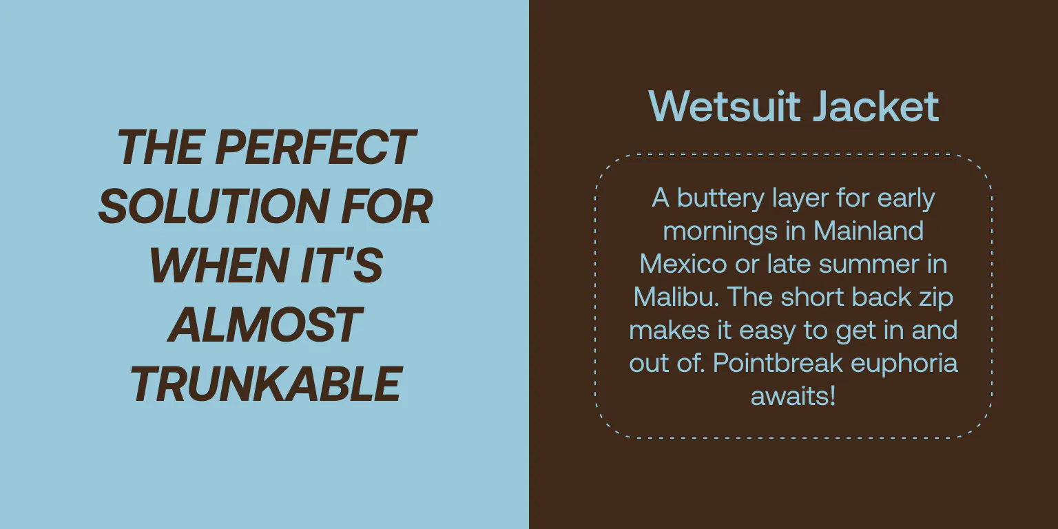 Mens Wetsuit Jacket Description