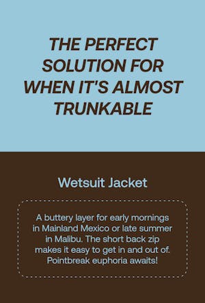 Mens Wetsuit Jacket Description - Mobile