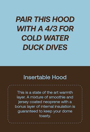 Insertable Wetsuit Hood Description - Mobile
