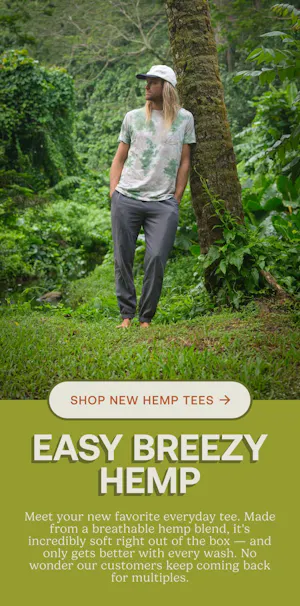 Shop Hemp Tees - Mobile