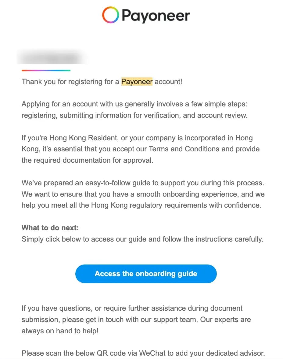 Payoneer_welcome_email