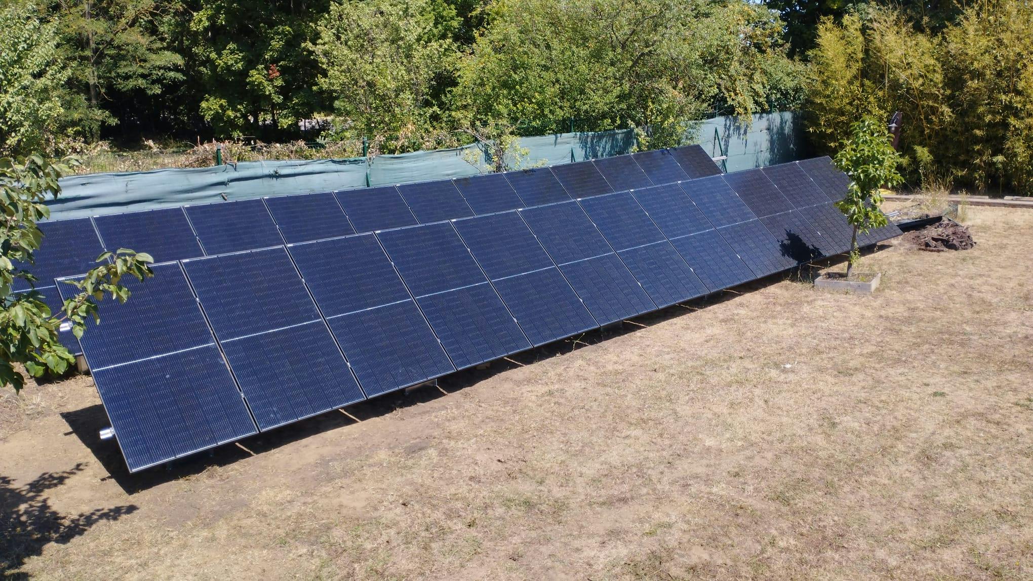installation panneaux solaires au sol pour particuliers