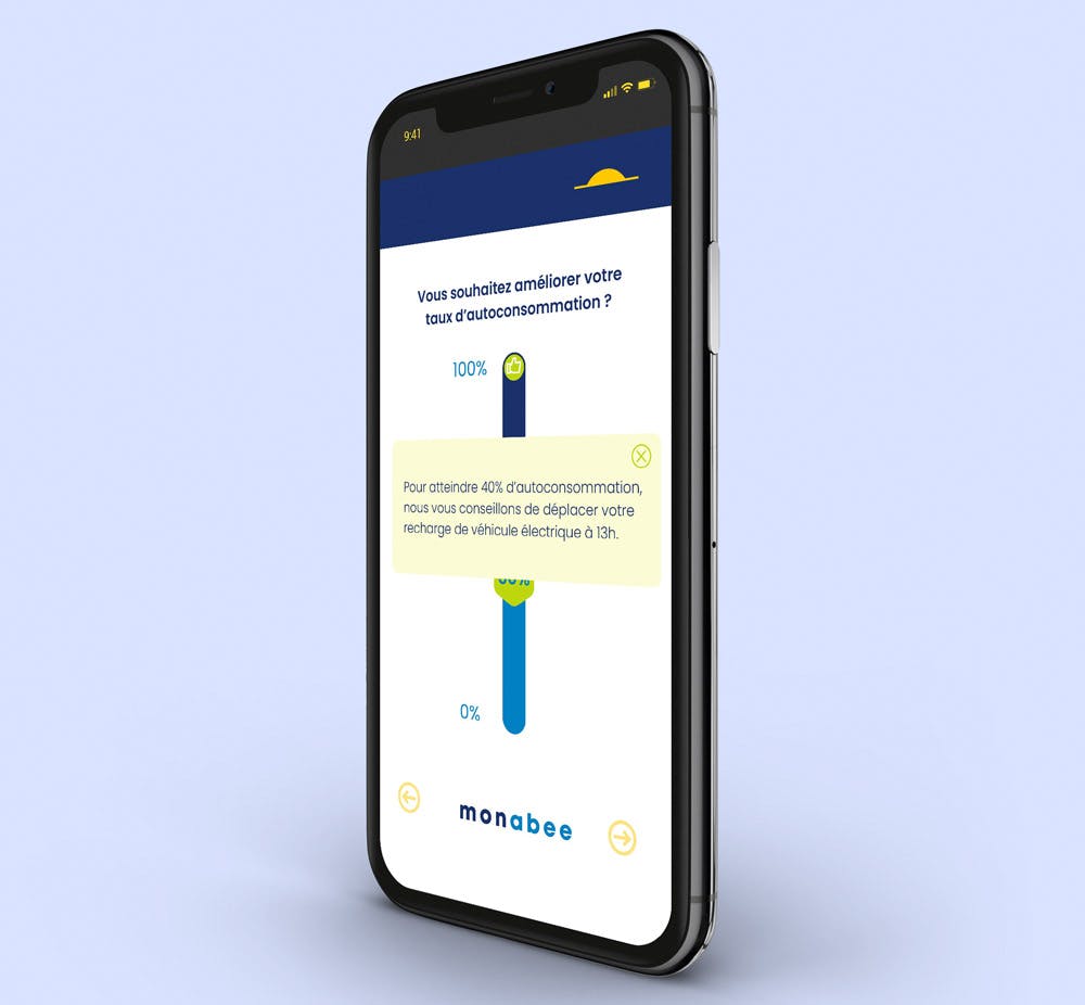 application monabee - bilan autoconsommation solaire conseils