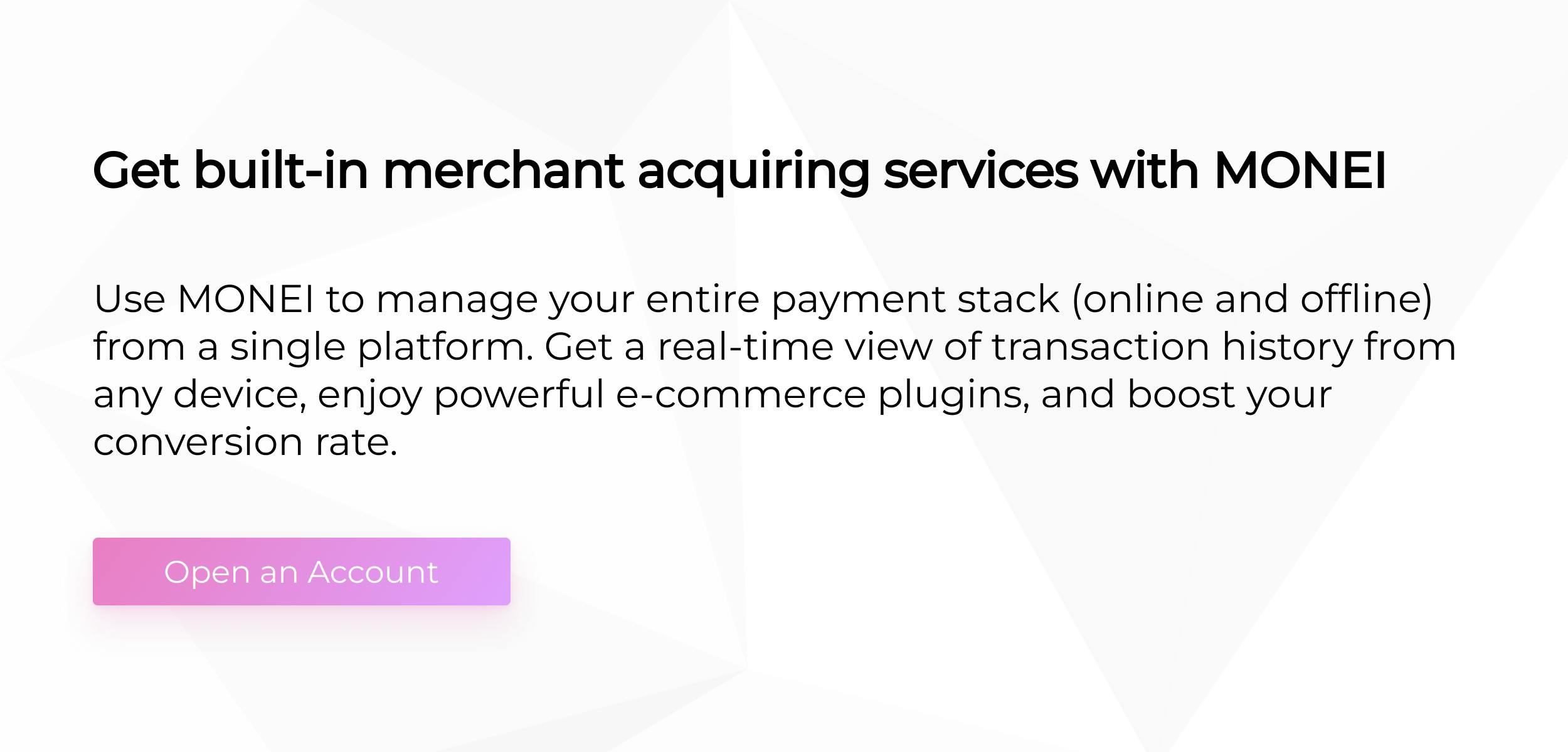 Merchant acquiring services call-to-action graphic 