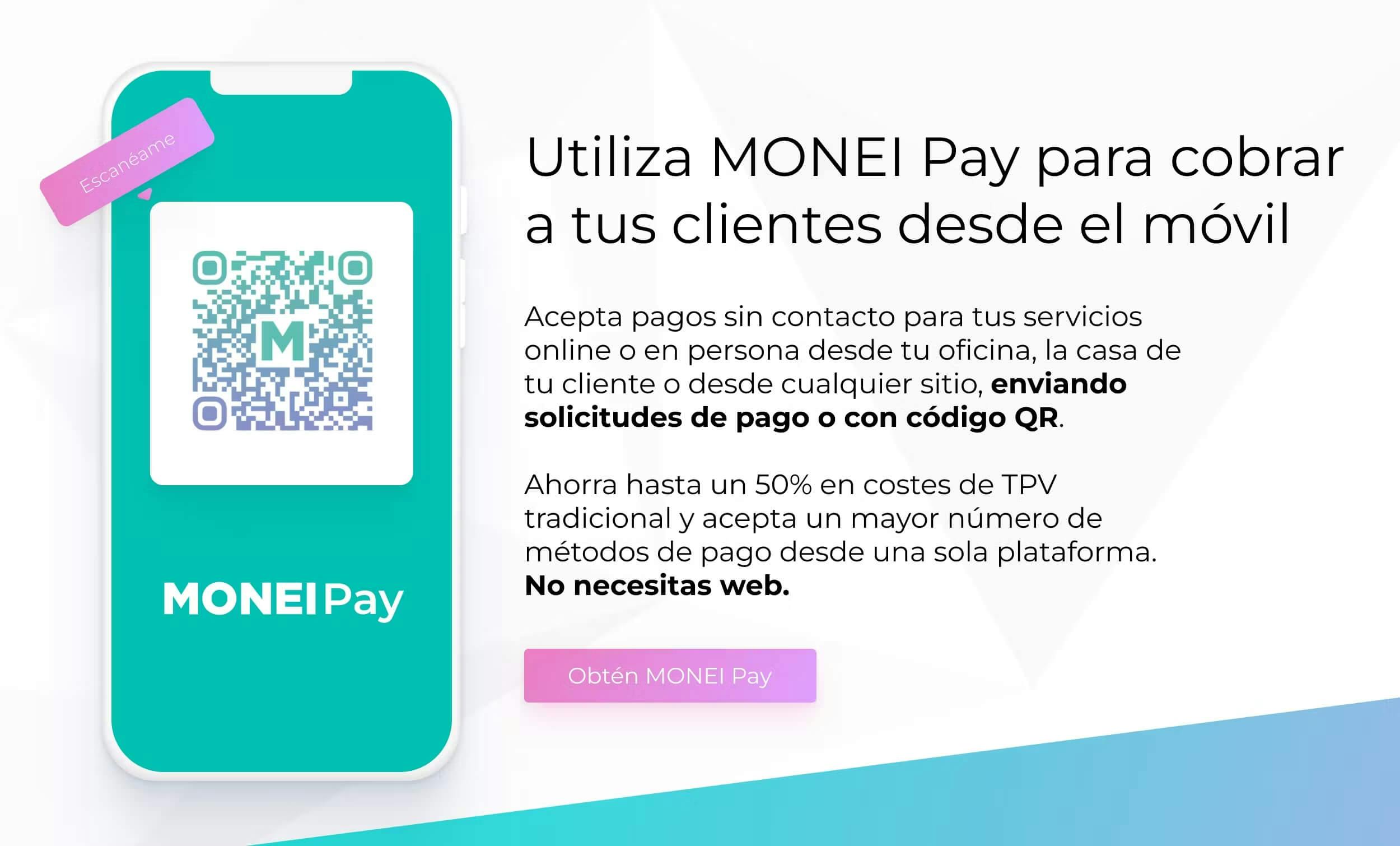 Utiliza MONEI Pay para cobrar a tus clientes desde el móvil