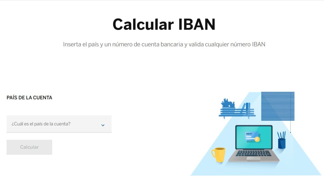 bbva calculadora iban