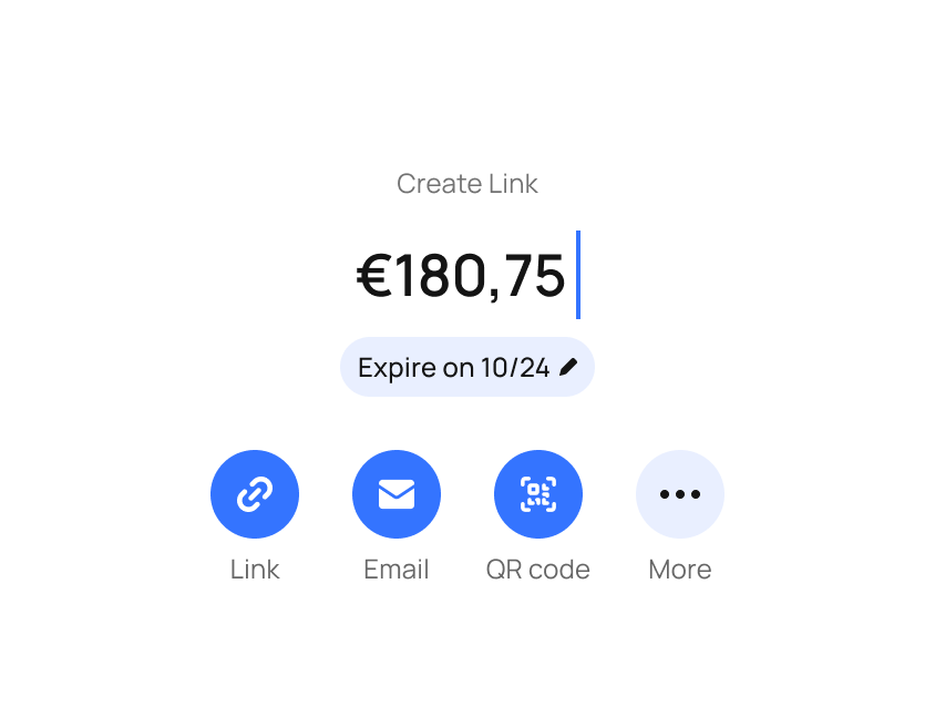 YOU GENERATE A PAYMENT LINK FOR YOUR CLIENTS