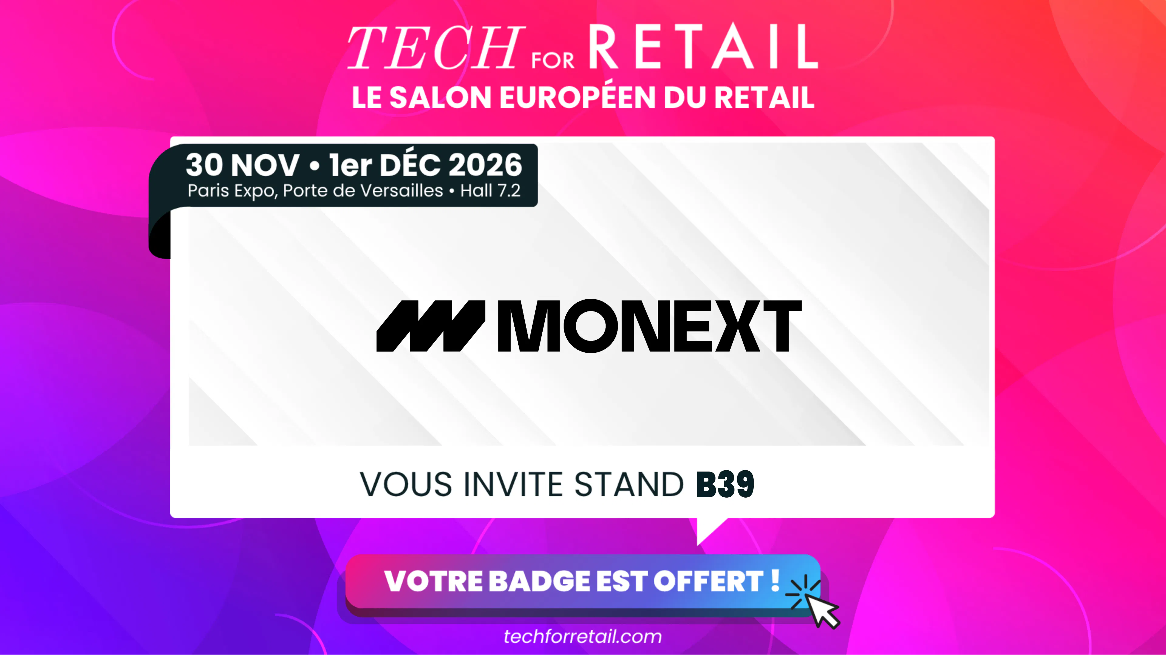 Monext à Tech For Retail 2026