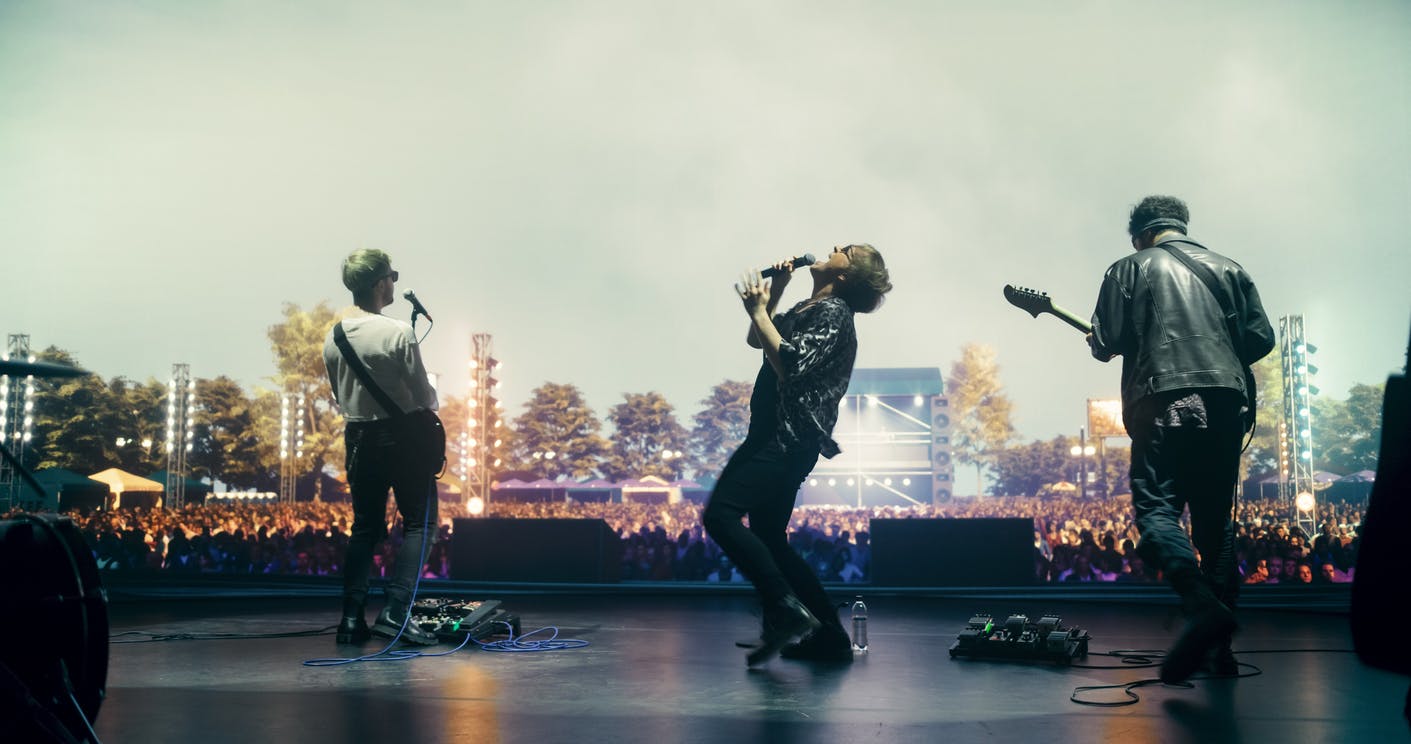 Image de concert en extérieur