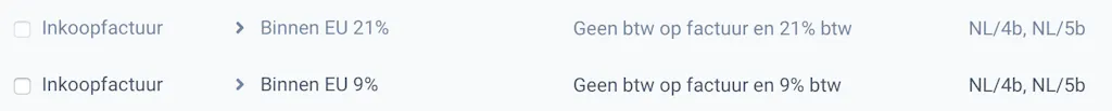 buitenlandse btw-tarieven toevoegen op je factuur