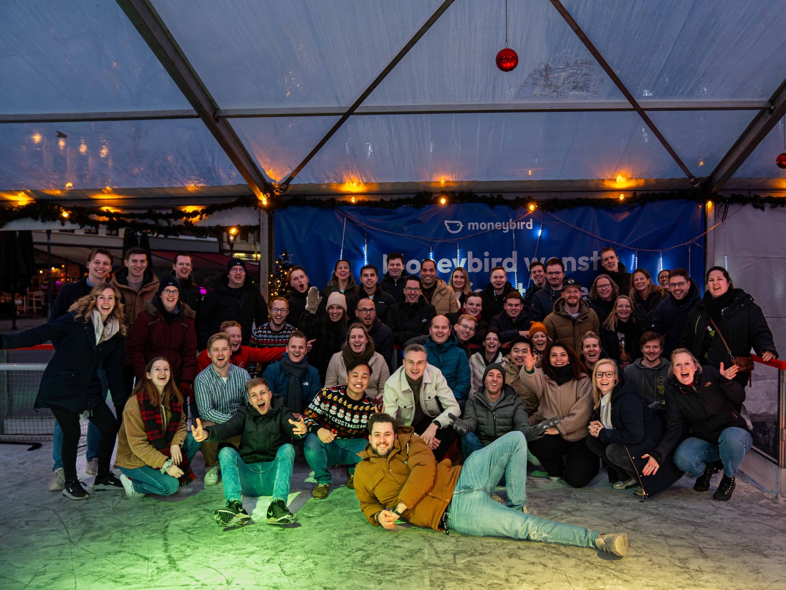 Kerstborrel op de ijsbaan in Enschede