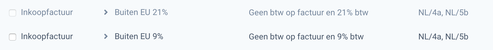 buitenlandse btw-tarieven toevoegen op je factuur