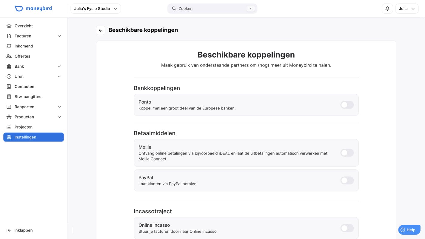 Andere software koppelen