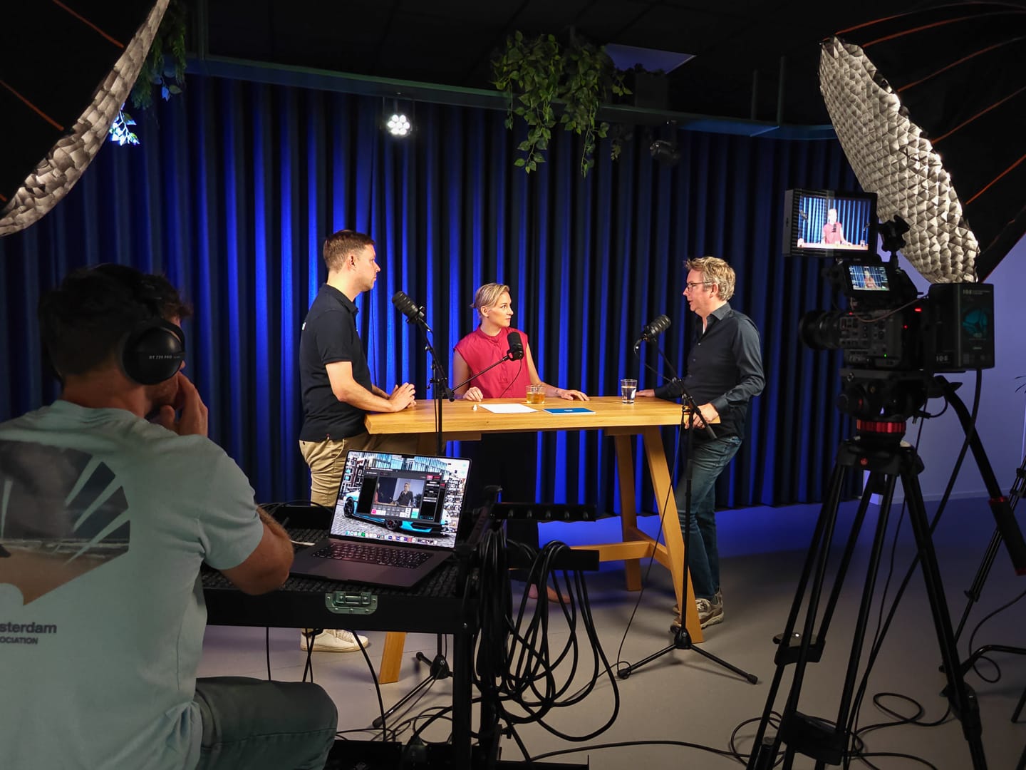 Joost en Edwin tijdens een opname van Broedplaats