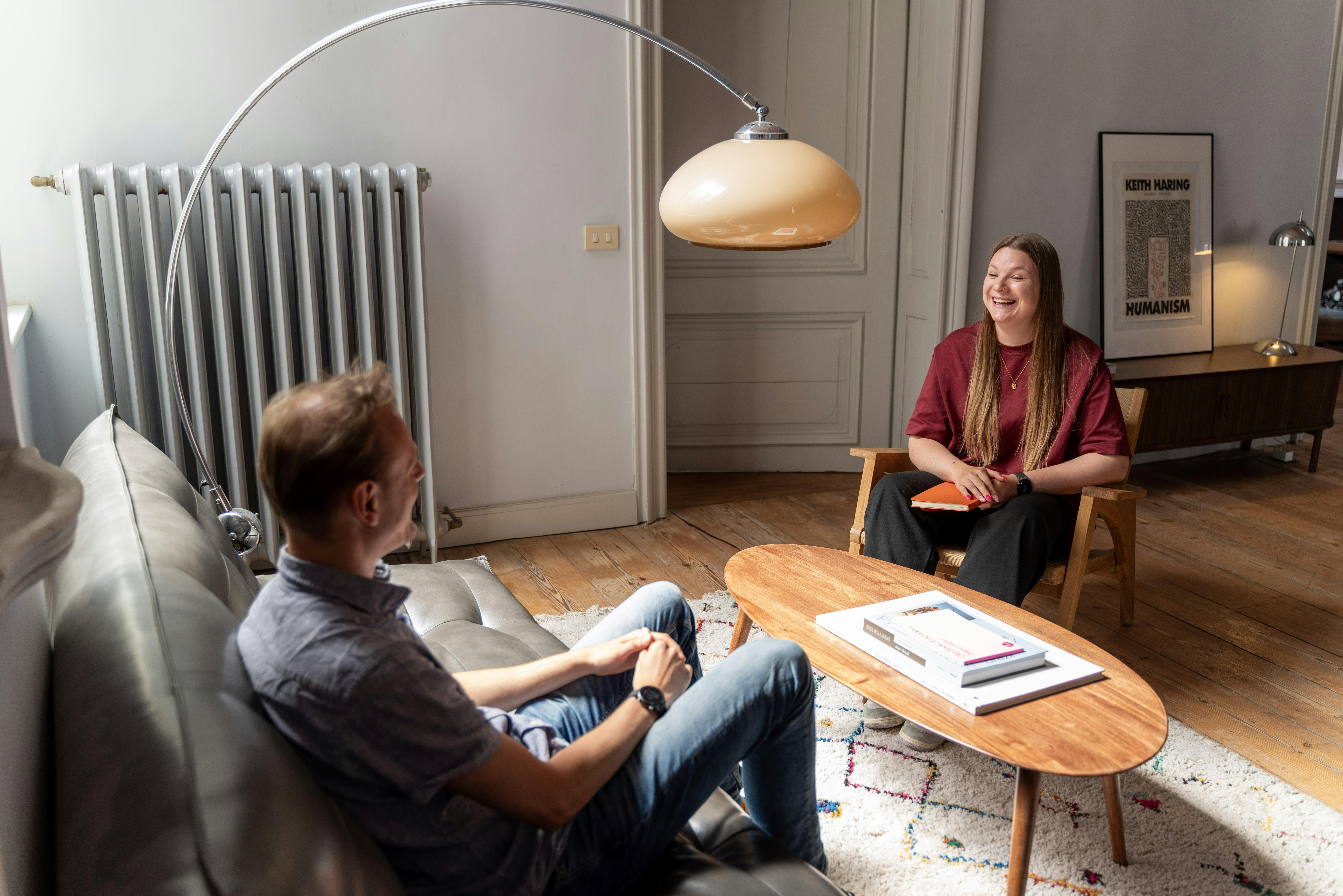 Willeke in gesprek met een klant