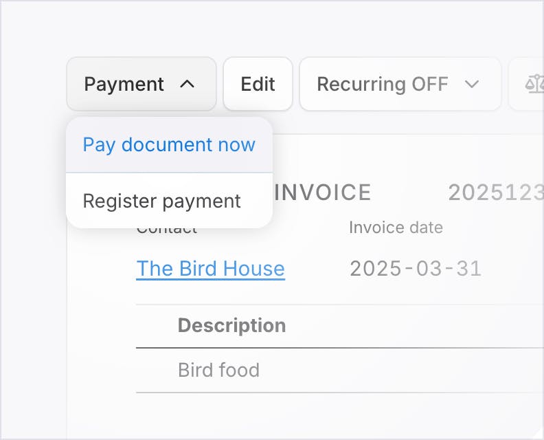 Purchase invoice