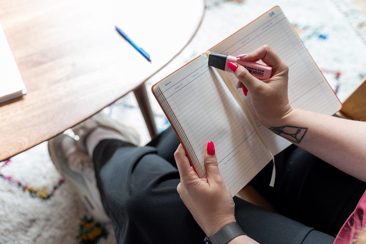 Willeke met haar journal