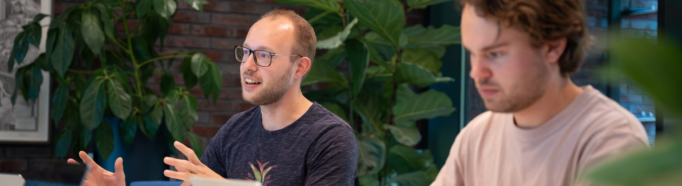 Jeroen en Niels in de boardroom