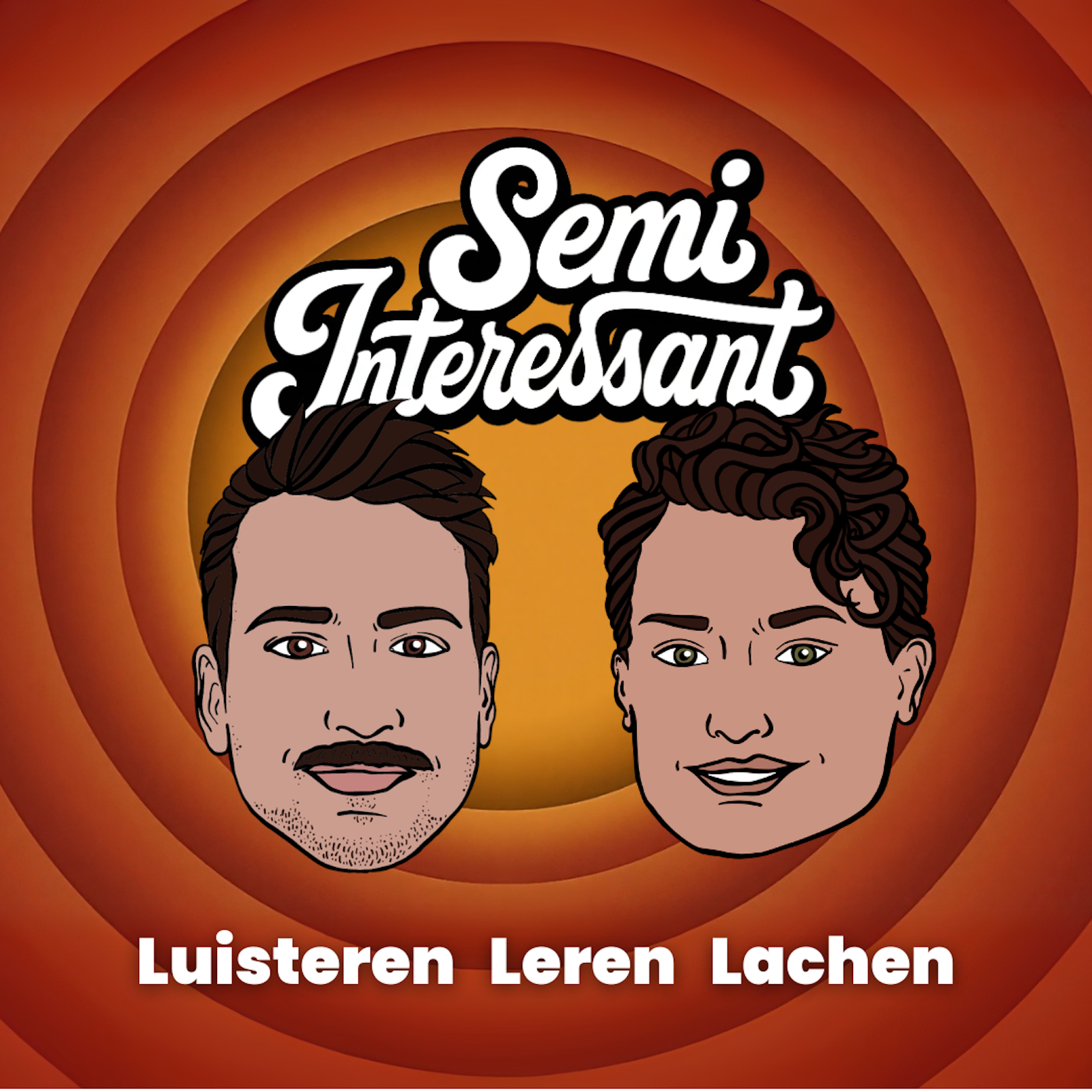 Hosts Nick en Ruben van de podcast Semi Interessant