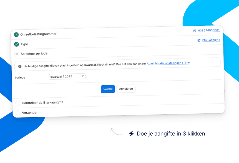 btw aangifte in drie klikken