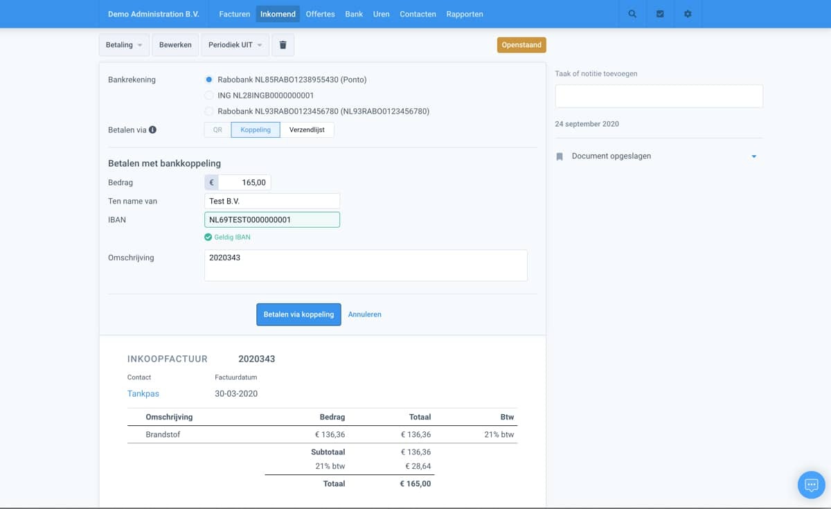 werking van Moneybird