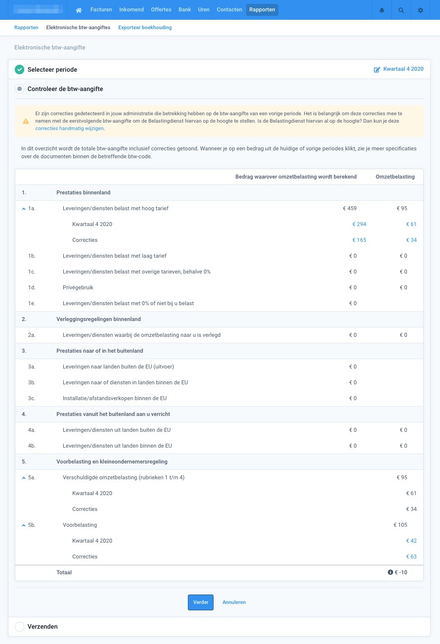btw-aangifte vanuit Moneybird