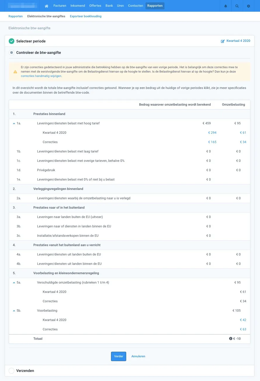btw-aangifte vanuit Moneybird