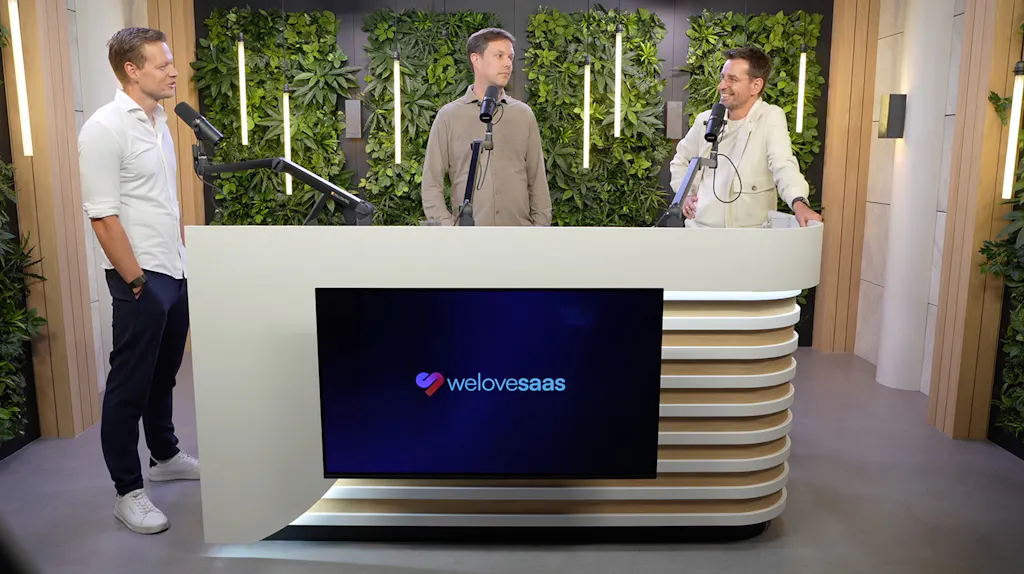 Edwin Vlieg in de studio met Johan de Wit en Bas van der Veldt