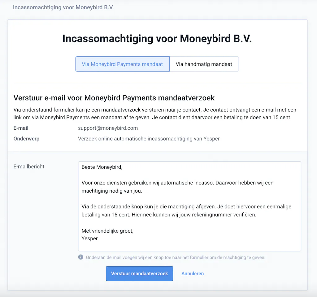incassomachtiging