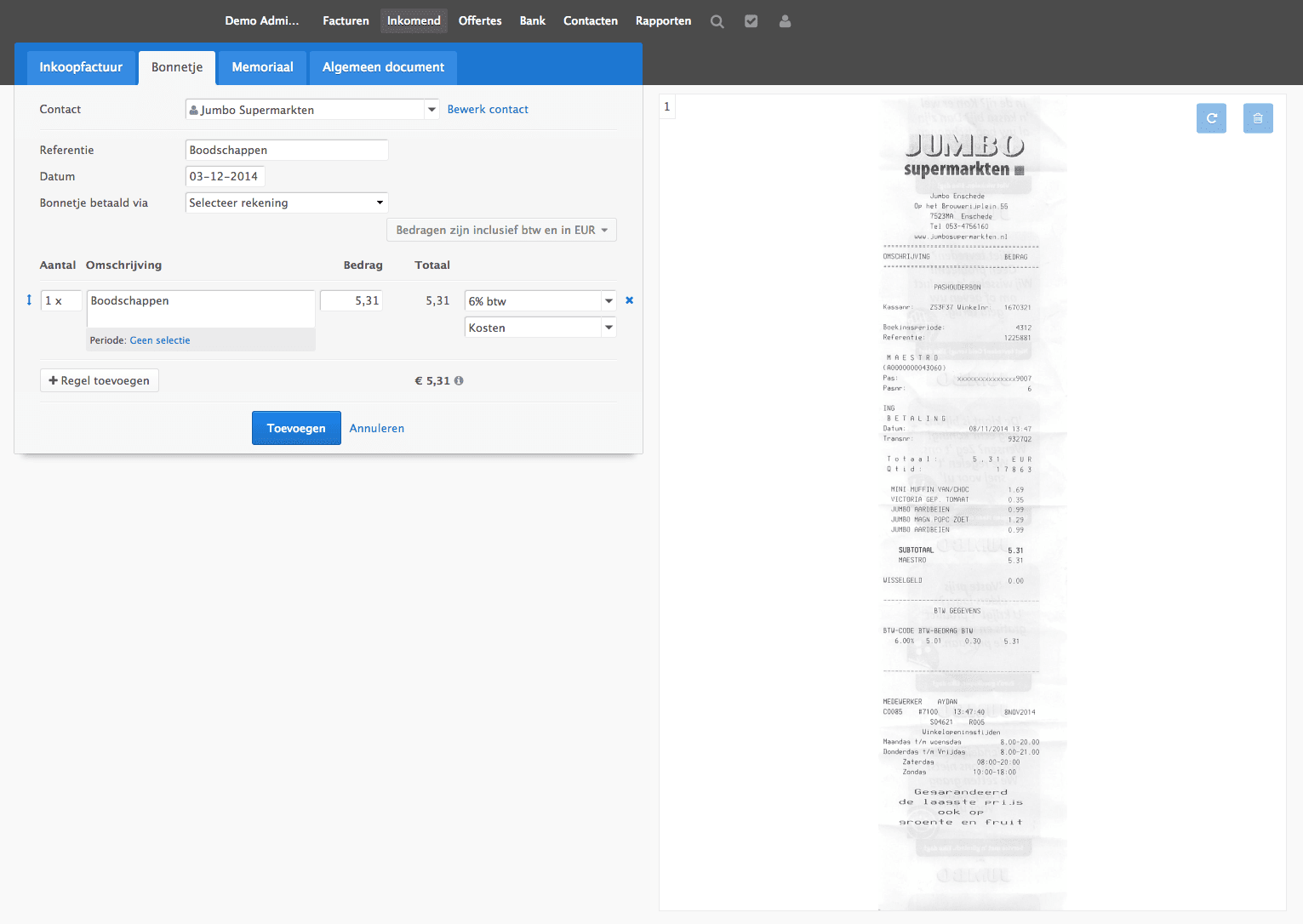 Documenten toevoegen