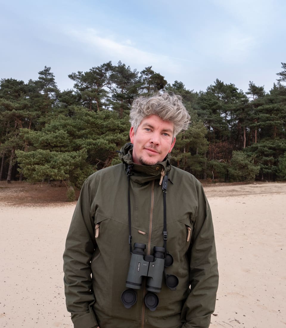 Evert-Jan kijkt in de camera