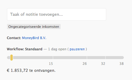 pauzeren factuurafhandeling