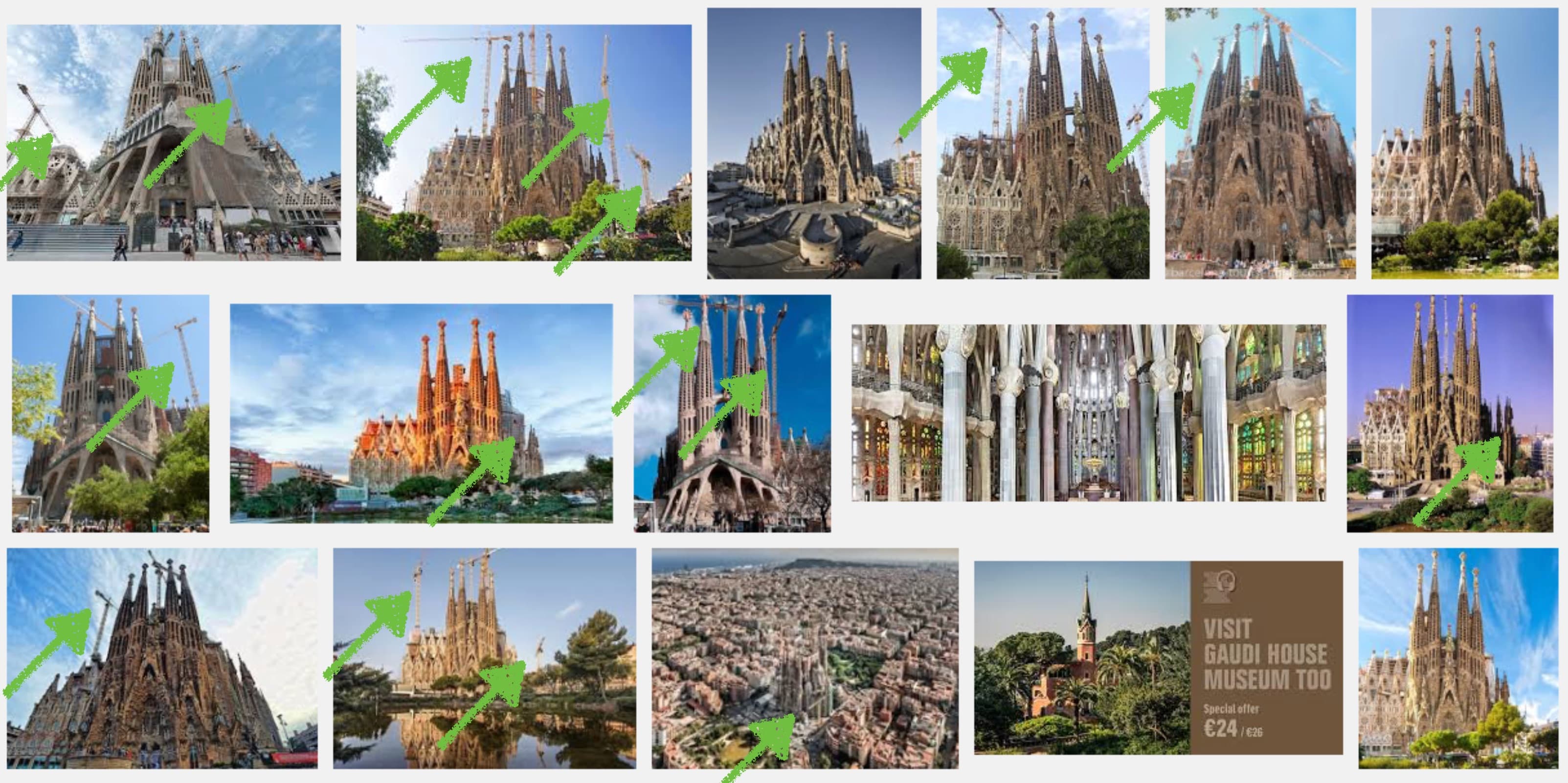 De Sagrada familia in Barcelona