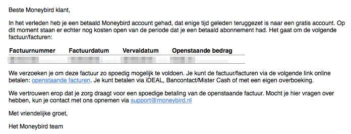 automatische herinnering