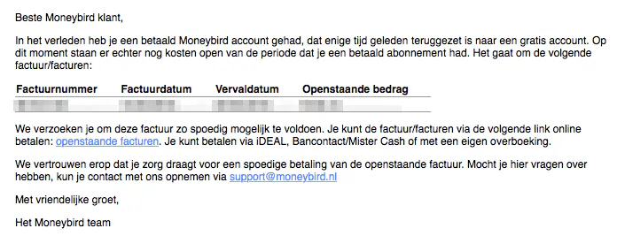 automatische herinnering